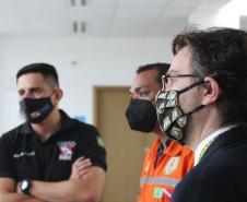 A preparação e translado dos 19 corpos das vítimas do acidente ocorrido segunda-feira (25) na BR-376, em Guaratuba, no Litoral do Paraná, foi um dos assuntos discutidos em reunião entre representantes dos governos do Paraná e do Pará, realizada terça-feira (26), em Curitiba.  Curitiba, 26/01/2021  -  Foto: Divulgação Secretaria Segurança Pública do Paraná/SESP