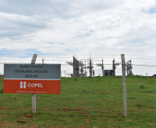 A Copel está colocando em operação a nova subestação Aricanduva, que atenderá 900 domicílios do distrito de Arapongas e da região rural de Apucarana, além da indústria Nortox.  -  Foto: Divulgação Copel