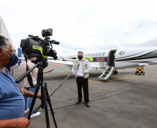O secretário de Estado da Saude Beto Preto  entrega  novo lote da vacina contra o coronavírus nesta sexta-feira (29). São atendidas sete regionais com 19,6 mil doses. 29/01/2021 -  Foto: Geraldo Bubniak/AEN