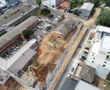 Os trabalhos da Polícia Científica em Ponta Grossa voltaram a funcionar no prédio da instituição na cidade, nesta segunda-feira (01). O local estava interditado desde setembro de 2018, devido ao comprometimento na estrutura do muro da unidade.   -  Foto: Divulgação Polícia Cientítica