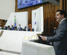 Governador Carlos Massa Ratinho Junior na Assembleia Legislativa do Estado do Paraná  -  Curitiba, 02/02/2021  -  Foto: Jonathan Campos/AEN