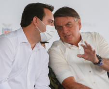 Uma área de maide de 86 mil metros quadrados será referência na formação e no treinamento de atletas no Paraná, desde a base até os de alto rendimento. O presidente Jair Bolsonaro e o governador Carlos Massa Ratinho Junior inauguraram nesta quinta-feira (4) o Centro Nacional de Treinamento de Atletismo (CNTA), um dos mais completos centros de excelência do País em iniciação esportiva, localizado em Cascavel, no Oeste do Estado.Foto Gilson Abreu/AEN