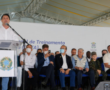Uma área de maide de 86 mil metros quadrados será referência na formação e no treinamento de atletas no Paraná, desde a base até os de alto rendimento. O presidente Jair Bolsonaro e o governador Carlos Massa Ratinho Junior inauguraram nesta quinta-feira (4) o Centro Nacional de Treinamento de Atletismo (CNTA), um dos mais completos centros de excelência do País em iniciação esportiva, localizado em Cascavel, no Oeste do Estado.Foto Gilson Abreu/AEN
