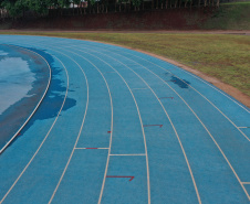 Centro Nacional de Treinamento de Atletismo (CNTA), um dos mais completos centros de excelência do País em iniciação esportiva, localizado em Cascavel, no Oeste do Estado.  -  Foto: Divulgação
