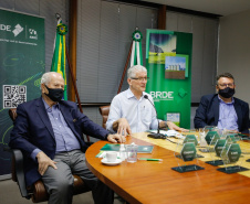 Na tarde desta segunda-feira (08), o Banco Regional de Desenvolvimento do Extremo Sul (BRDE) promoveu a final do programa BRDE LABS, programa desenvolvido em parceria com a Hotmilk, Ecossistema de Inovação da Pontifícia Universidade Católica do Paraná (PUCPR). As dez startups finalistas apresentaram seus projetos no evento online aconteceu por meio do canal oficial do BRDE no Youtube. - Curitiba, 09/02/2021  -  Foto: Rodolfo Buhrer