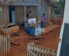 Seis municípios que decretaram situação de emergência no final de 2020 em decorrência da estiagem estão recebendo auxílio para o atendimento à população mais afetada.  -  Foto: Divulgação Defesa Civil do Paraná