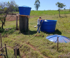 Seis municípios que decretaram situação de emergência no final de 2020 em decorrência da estiagem estão recebendo auxílio para o atendimento à população mais afetada.  -  Foto: Divulgação Defesa Civil do Paraná