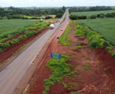 Entrega da primeira parte da duplicação da PR-323 entre Doutor Camargo e Paiçandu, na região Noroeste. O investimento por parte do Governo do Estado em toda a obra é de R$ 78,7 milhões. 11/02/2021 - Foto: Geraldo Bubniak/AEN
