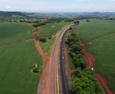 Entrega da primeira parte da duplicação da PR-323 entre Doutor Camargo e Paiçandu, na região Noroeste. O investimento por parte do Governo do Estado em toda a obra é de R$ 78,7 milhões. 11/02/2021 - Foto: Geraldo Bubniak/AEN