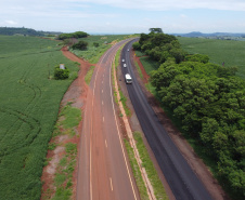 Entrega da primeira parte da duplicação da PR-323 entre Doutor Camargo e Paiçandu, na região Noroeste. O investimento por parte do Governo do Estado em toda a obra é de R$ 78,7 milhões. 11/02/2021 - Foto: Geraldo Bubniak/AEN