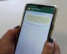 WhatsApp da Copel já recebeu mais de 200 mil solicitações. Foto: Geraldo bubniak?AEN