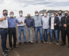  Governador Carlos Massa Ratinho Junior durante uma visita as obras do Aeroporto Internacional de Foz do Iguaçu.