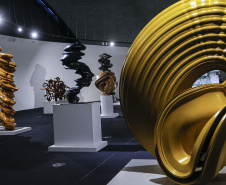 Últimos dias para ver no MON a exposição do britânico Tony Cragg. -Foto : Jonathan Campos / AEN
