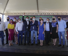 O governador Carlos Massa Ratinho Junior autorizou nesta segunda-feira (22) a ordem de serviço para a construção de um Condomínio do Idoso em Ponta Grossa, nos Campos Gerais.  -  Ponta Grossa, 22/02/2021  -  Foto: Jonathan Campos/AEN
