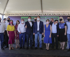 O governador Carlos Massa Ratinho Junior autorizou nesta segunda-feira (22) a ordem de serviço para a construção de um Condomínio do Idoso em Ponta Grossa, nos Campos Gerais.  -  Ponta Grossa, 22/02/2021  -  Foto: Jonathan Campos/AEN