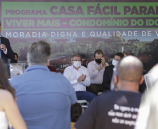O governador Carlos Massa Ratinho Junior autorizou nesta segunda-feira (22) a ordem de serviço para a construção de um Condomínio do Idoso em Ponta Grossa, nos Campos Gerais.  -  Ponta Grossa, 22/02/2021  -  Foto: Jonathan Campos/AEN