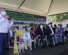 O governador Carlos Massa Ratinho Junior autorizou nesta segunda-feira (22) a ordem de serviço para a construção de um Condomínio do Idoso em Ponta Grossa, nos Campos Gerais.  -  Ponta Grossa, 22/02/2021  -  Foto: Jonathan Campos/AEN