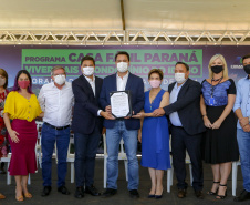 O governador Carlos Massa Ratinho Junior autorizou nesta segunda-feira (22) a ordem de serviço para a construção de um Condomínio do Idoso em Ponta Grossa, nos Campos Gerais. - Ponta Grossa, 22/02/2021  -  Foto: Gilson Abreu/AEN