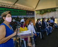 O governador Carlos Massa Ratinho Junior autorizou nesta segunda-feira (22) a ordem de serviço para a construção de um Condomínio do Idoso em Ponta Grossa, nos Campos Gerais. - Ponta Grossa, 22/02/2021  -  Foto: Gilson Abreu/AEN