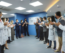 O Governo do Estado colaborou com uma nova ampliação do complexo Erasto Gaertner, em Curitiba. O hospital, referência nacional no atendimento oncológico, inaugurou nesta quarta-feira (24) o Centro de Hematologia e Transplante de Medula Óssea. - Curitiba, 24/02/2021  -  Foto: José Fernando Ogura/AEN