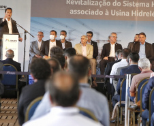 Governador Carlos Massa Ratinho Junior e presidente Jair Bolsonaro participam do evento de lançamento da revitalização do sistema elétrico de alta tensão de Furnas.   -  Foz do Iguaçu, 25/02/2021  - Foto Gilson Abreu/AEN