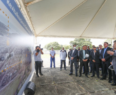 Governador Carlos Massa Ratinho Junior e presidente Jair Bolsonaro participam do evento de lançamento da revitalização do sistema elétrico de alta tensão de Furnas.   -  Foz do Iguaçu, 25/02/2021  - Foto: Jonathan Campos/AEN