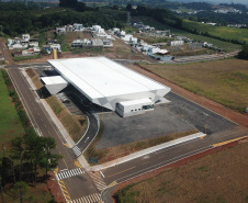 A nova rodoviária de Francisco Beltrão, no Sudoeste do Paraná, começou a funcionar oficialmente no último domingo (28).  Foto: Gelson Corazza/Prefeitura de Francisco Beltrão