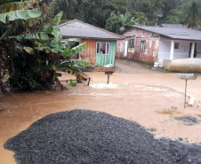 Boletim de Ocorrências da Coordenadoria Estadual da Defesa Civil divulgado na manhã desta quarta-feira (4) mostra que os temporais atingiram nove municípios e danificaram 164 residências. Foto: SISDC/Defesa Civil