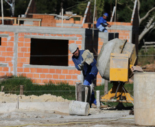 Habita Parana - Programa Estadual de Habitacao - Financiamento Cohapar  Residencial São João do Triunfo, 30 casas populares, com dois quartos, sala, cozinha, banheiro e área de serviço externa. Os imóveis são financiados pela Cohapar através do Fundo de Combate à Pobreza.Foto: Geraldo Bubniak/AEN