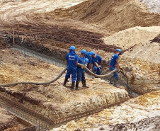 A Companhia de Saneamento do Paraná (Sanepar) está realizando, em Carambeí, obras que vão ampliar o sistema de abastecimento de água tratada e o sistema de esgotamento sanitário da cidade. -  Carambeí, 09/03/2021 - Foto: Divulgação Sanepar