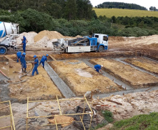 A Companhia de Saneamento do Paraná (Sanepar) está realizando, em Carambeí, obras que vão ampliar o sistema de abastecimento de água tratada e o sistema de esgotamento sanitário da cidade. -  Carambeí, 09/03/2021 - Foto: Divulgação Sanepar