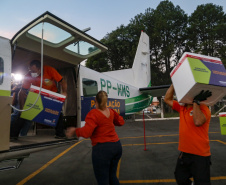 Paraná distribui novo lote e começa a vacinar idosos com mais de 75 anos.
Foto Gilson Abreu/AEN