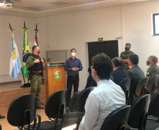 A Secretaria da Segurança Pública do Paraná (SESP), integrada com órgãos de segurança estaduais e federais, está apoiando a Operação Fronteira Sul – Ágata 21, encabeçada pela 5ª Divisão do Exército Brasileiro. -  Curitiba, 16/03/2021  -  Foto: Divulgação SESP