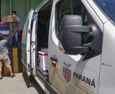 18.03.2021 - Disttribição de vacinas para o interior do estado.
Foto: Gilson Abreu/AEN
