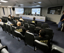 A Portos do Paraná compartilha com a Polícia Federal os dados obtidos nos 27  programas de monitoramentos ambientais. As informações colaboram com a operação ?30 Days at Sea 3.0? (30 Dias no Mar) da International Criminal Police Organization - INTERPOL. A ação envolve cerca de 60 países e tem como foco principal o combate à poluição marítima.  -  Curitiba, 19/03/2021  -  Foto: Claudio Neves/Portos do Paraná
