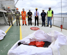 A Portos do Paraná compartilha com a Polícia Federal os dados obtidos nos 27  programas de monitoramentos ambientais. As informações colaboram com a operação ?30 Days at Sea 3.0? (30 Dias no Mar) da International Criminal Police Organization - INTERPOL. A ação envolve cerca de 60 países e tem como foco principal o combate à poluição marítima.  -  Curitiba, 19/03/2021  -  Foto: Claudio Neves/Portos do Paraná
