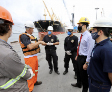 A Portos do Paraná compartilha com a Polícia Federal os dados obtidos nos 27  programas de monitoramentos ambientais. As informações colaboram com a operação ?30 Days at Sea 3.0? (30 Dias no Mar) da International Criminal Police Organization - INTERPOL. A ação envolve cerca de 60 países e tem como foco principal o combate à poluição marítima.  -  Curitiba, 19/03/2021  -  Foto: Claudio Neves/Portos do Paraná