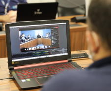 As reuniões do Conselho de Autoridade Portuária do Porto de Paranaguá foram retomadas neste mês de março. O órgão consultivo é formado por representantes do poder público, classe trabalhadora e empresarial. -  Paranaguá, 22/03/2021  -  Foto: Claudio Neves/Portos do Paraná
