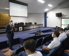 Reunião do grupo técnico do Paraná com o Prefeito de Maracaju Marcos Calderan
Foto Gilson Abreu/AEN