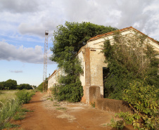 Antiga estação de trem desativada em Maracajú que poderá ser incorporada ao projeto da Nova Ferroeste.
Foto Gilson Abreu/AEN