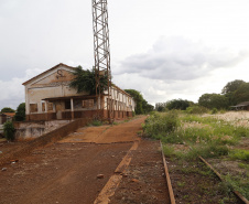 Antiga estação de trem desativada em Maracajú que poderá ser incorporada ao projeto da Nova Ferroeste.
Foto Gilson Abreu/AEN