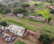 Antiga estação de trem desativada em Maracajú que poderá ser incorporada ao projeto da Nova Ferroeste.
Foto Gilson Abreu/AEN