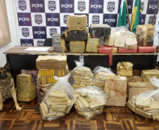 As forças de segurança do Paraná apreenderam cerca de 145,2 toneladas a mais de drogas nos doze meses de 2020, se comparado com o ano de 2019. De acordo com os dados da Secretaria Estadual da Segurança Pública (SESP), divulgados nesta quarta-feira (24/03), foram 288,9 toneladas de drogas (maconha, cocaína e crack) apreendidas de janeiro a dezembro de 2020, contra 143,6 toneladas durante o mesmo período de 2019, ou seja, um aumento de 50,2%.  -  Curitiba, 24/03/2021  -  Foto: Divulgação SESP-PR