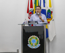 Comitiva da Nova Ferroeste visita Mundo Novo, no Mato Grosso do Sul. Os técnicos apresentaram na Câmara de Vereadores da cidade o estudo de demanda e traçado elaborado para a ferrovia.
 Foto Gilson Abreu/AEN