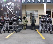 Curitiba, 26 de março de 2021. Entrega de Equipamento ao Esquadrão Antibomba - BOPE