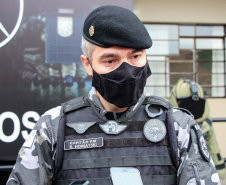 Curitiba, 26 de março de 2021. Entrega de Equipamento ao Esquadrão Antibomba - BOPE