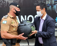 Curitiba, 26 de março de 2021. Entrega de Equipamento ao Esquadrão Antibomba - BOPE