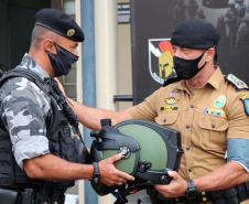 Curitiba, 26 de março de 2021. Entrega de Equipamento ao Esquadrão Antibomba - BOPE