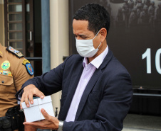 Curitiba, 26 de março de 2021. Entrega de Equipamento ao Esquadrão Antibomba - BOPE