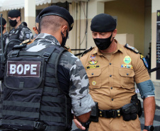 Curitiba, 26 de março de 2021. Entrega de Equipamento ao Esquadrão Antibomba - BOPE
